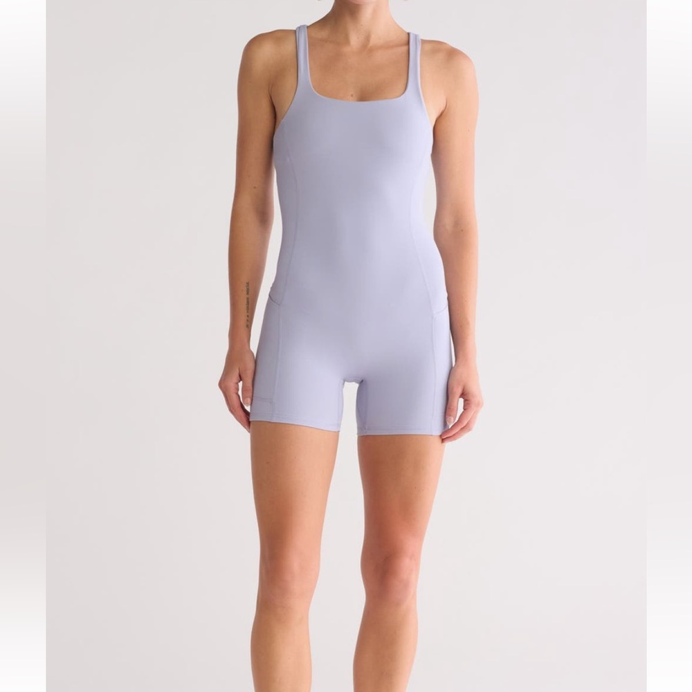 NEW NWT Free People Never better runsie romper Platinium Sleeveless Romper XS